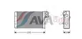 Fűtőradiátor (Valeo típusú) - AVA Quality Cooling