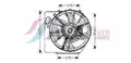 ventilátor keret - motorral, k - AVA Quality Cooling