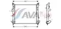 Vízhűtő . Clio II 1.5 DCi ( 74KW ) 10/03- - AVA Quality Cooling