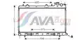 vízhűtő. Forester 2.5 i Turbo Aut.'03-'08 - AVA Quality Cooling