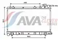 vízhűtő. Forester 2.5 i Turbo Man.'03-'08 - AVA Quality Cooling