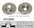 NP hátsó féktárcsa MAZDA 323 S - Nipparts