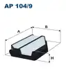 légszűrő AP104/9 FILTRON - Filtron