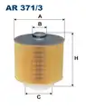 légszűrő AR371/3 FILTRON - Filtron