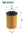 olajszűrő OE672/1 FILTRON - Filtron