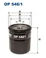 olajszűrő OP546/1 FILTRON - Filtron