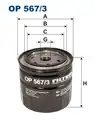 olajszűrő OP567/3 FILTRON - Filtron