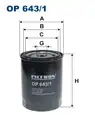 olajszűrő OP643/1 FILTRON - Filtron