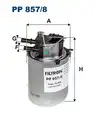 829/1 PP FILTR PALIWA  FILTRON PP857/8 NISSA QASHQAI 1,6DCI 11- - Filtron