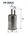 866/6 PP FILTR PALIWA VOLVO S60 15-, S80 06-, XC70 10- FILTRON PP866/6 - Filtron