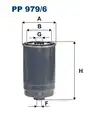 979/6 PP FILTR PALIWA HYUNDAI I30 12-, I40 11-, SANTA FE 12-, KIA OPTIMA 15-, SORENTO 14- PP979/6 - Filtron