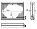 AE 71 000S EVAPORATOR A/C MAHLE BEHR - Mahle