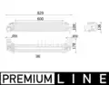 Intercooler OPEL ASTRA 1.6 - Mahle
