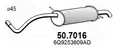 Hátsó hangtompító - Asso