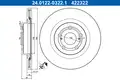 DISK PLOA TOYOTA 24.0122-0322.1 PR.YARIS 1.5 HYBRID 20->D288/22 - ATE