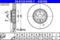 DISK PLOA JAGUAR 24.0132-0193.1 PR. XE,VELAR 15->D350/32  18"" KOTA - ATE