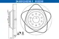 DISK PLOA VW 24.0312-0210.1 ZA.GOLF VII,PASSAT 13->D300/12 POWER DISC - ATE