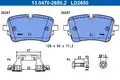 DISK PL VW 13.0470-2650.2 ZAD.TOUAREG,A6 C8,Q7 3.0 TDI 4MOTION 19->CERAMIC - ATE