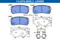 KLOCKI HAM. KIA T. SORENTO 2,0-3,5 D 15- CERAMIC - ATE