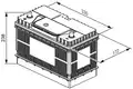 Akkumulátor, szgk 105Ah - Bosch