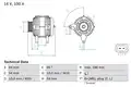 ALTERNATOR REGENEROWANY CHEVROLET, VAUXHALL AVEO, CRUZE, INSIGNIA A, INSIGNIA A 69, INSIGNIA A SPORT - Bosch