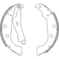 229/42 fékpofa XSARA/P306 - Woking