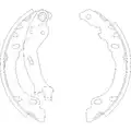 180/32 fékpofa PANDA/FIAT500 - Woking