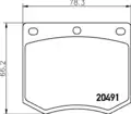 Fékbetét Q1070/1084 - Textar