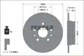 Féktárcsa RENAULT T. CAPTUR/MEGANE 1,0-1,3/1,5 DCI 19- - Textar