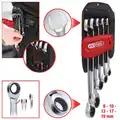 GEAR+ comb ratchet spanner set, 5pcs - KS Tools