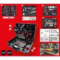 SUPERLOCK uni tool kit, 127pcs,1/4+1/2 - KS Tools