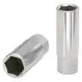 3/8 HATLAPOS dugókulcsbetét HOSSZÚ, 17MM - KS Tools