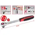 Slimpower racsni, 1/2", 245mm - KS Tools