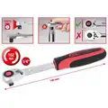 Slimpower racsni, 1/4", 140mm - KS Tools