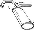Kipufogódob, hátsó - Bosal