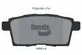 Fékbetétkészlet, tárcsafék - Bendix
