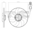 Ventilátor, vízhűtő - TYC