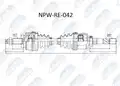 Féltengely, komplett - NTY