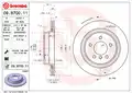 Hátsó tengely jobb féktárcsa - Brembo