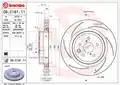 Hátsó tengely bal féktárcsa - Brembo