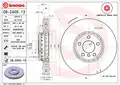 Első tengely bal féktárcsa - Brembo