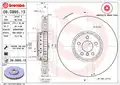 Első tengely bal féktárcsa - Brembo