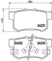 Hátsó Fékbetét - Brembo