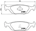 Hátsó Fékbetét - Brembo