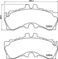 fékbetétkészlet, tárcsafék - Brembo