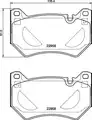 fékbetétkészlet, tárcsafék - Brembo