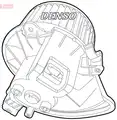 Utaster ventillator - Denso