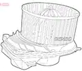 Ventilátor, utastér - Denso