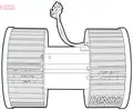 Ventilátor, utastér - Denso