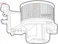 Ventilátor, utastér - Denso
